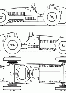 Ferrari 375 F1 GP blueprint