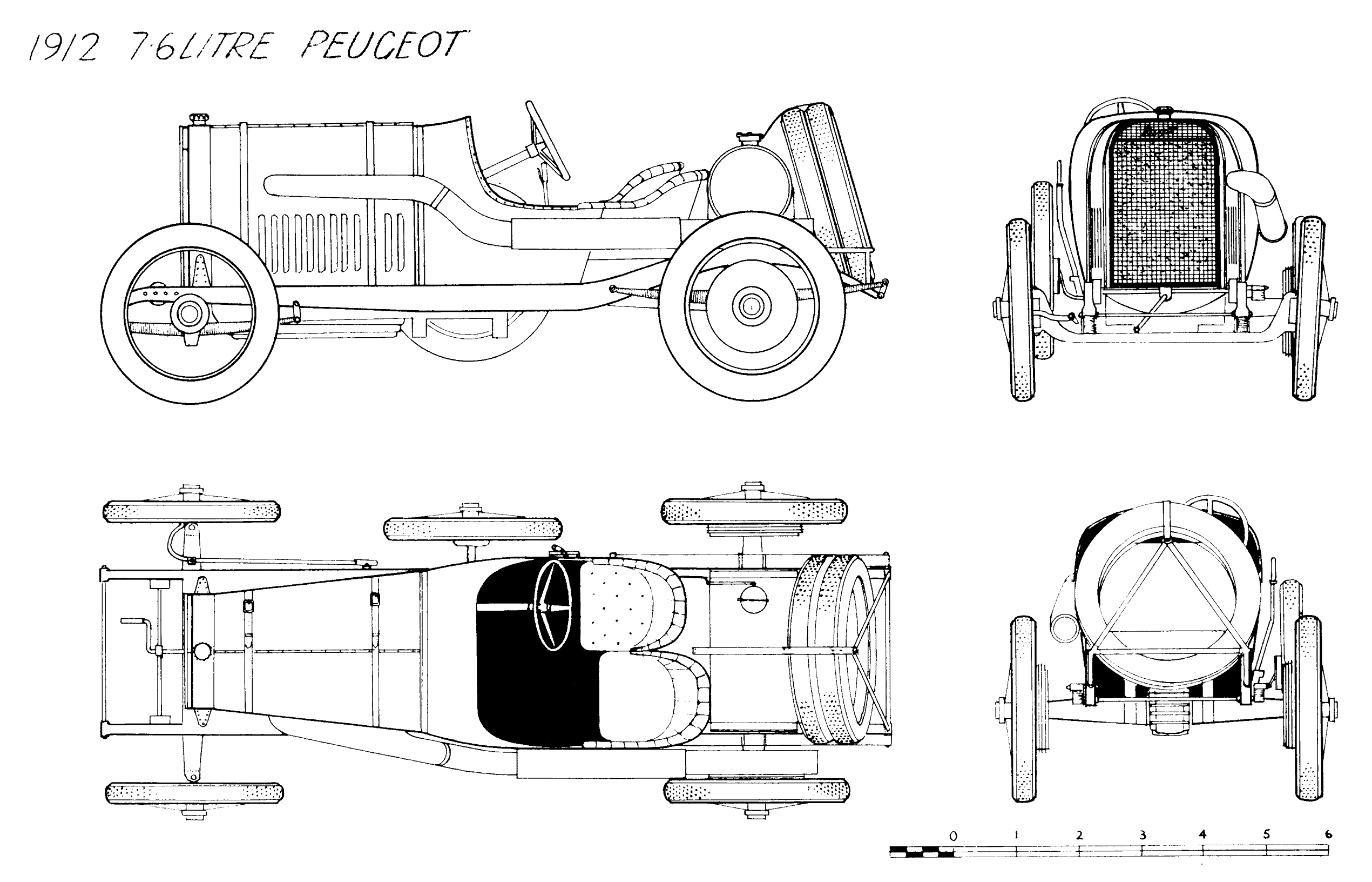 Peugeot 7.6 Litre blueprint