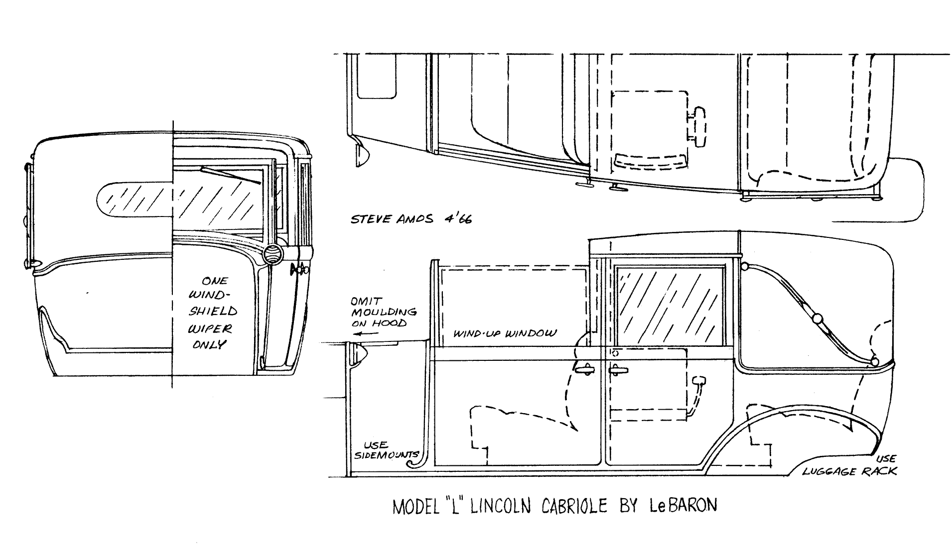 Lincoln Model L blueprint