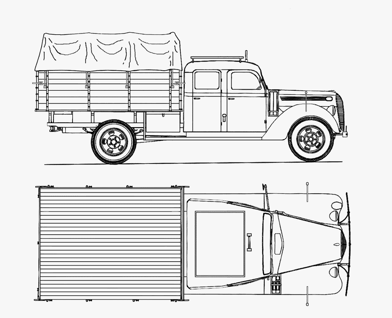 Ford G917T blueprint