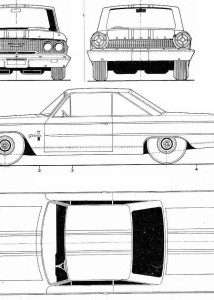 Ford Galaxie 500 blueprint