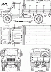 GAZ Sadko blueprint