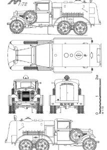 GAZ AAA blueprint