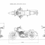 Honda VT1100 blueprint