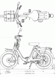 Honda P50 blueprint