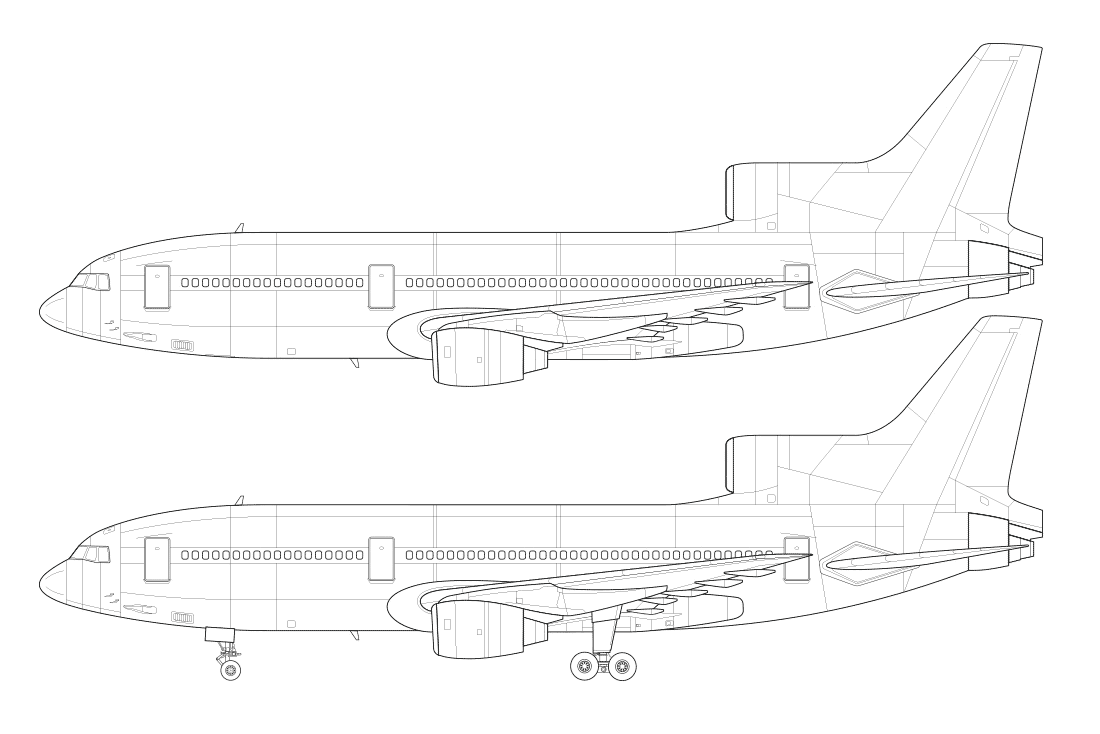 L-1011 TriStar blueprint