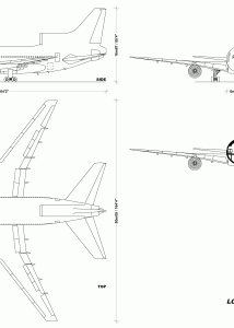 Lockheed L-1011 TriStar blueprint