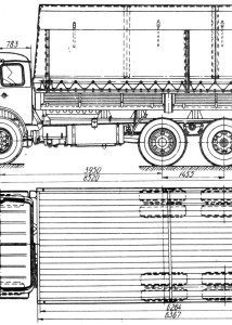 MAZ 516 blueprint