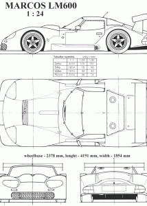 Marcos LM600 blueprint