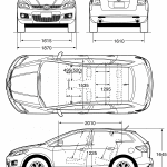 Mazda CX-7 blueprint