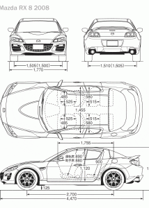 Mazda RX-8 blueprint