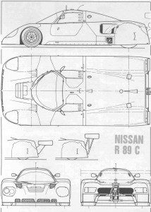 Nissan R89C blueprint