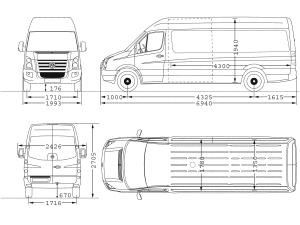 Mercedes sprinter чертеж