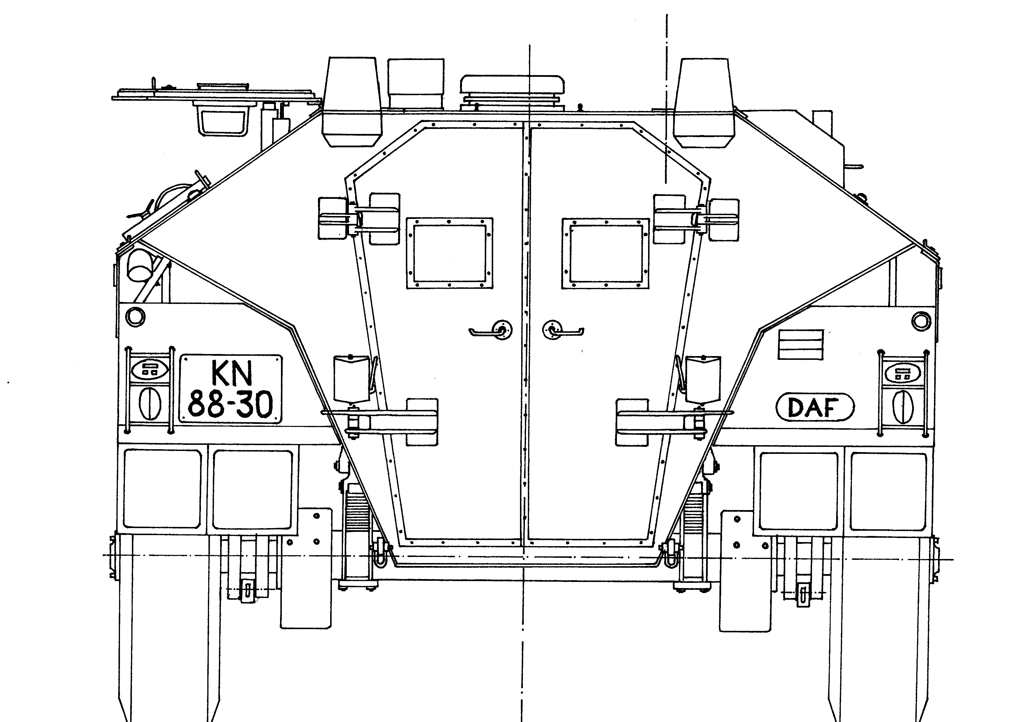 DAF YP-408 blueprint