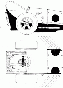 Allard Dragster blueprint