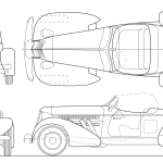 Auburn 851 Speedster blueprint