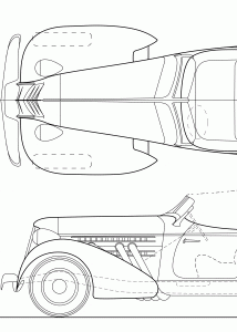 Auburn 851 Speedster blueprint