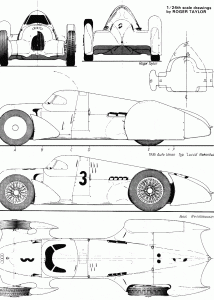 Auto Union Rekordwagen blueprint