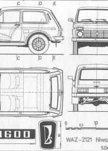 Lada Niva blueprint