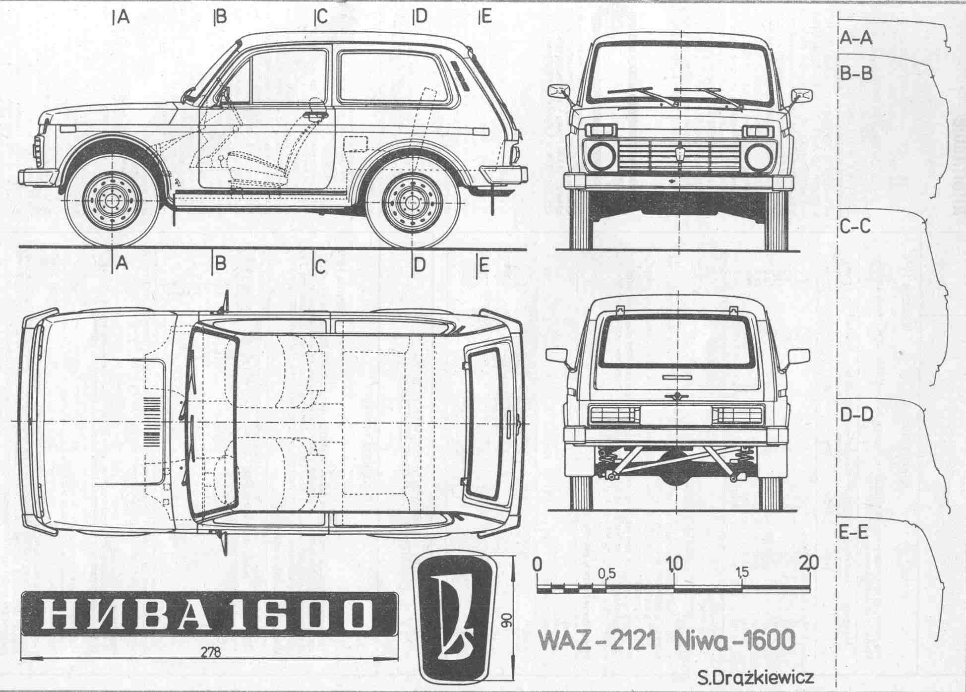 Lada Niva blueprint