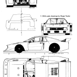 Lancia Beta Montecarlo Turbo blueprint