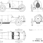 Bugatti Type 13 blueprint