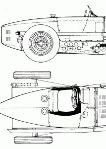 Bugatti Type 59 blueprint