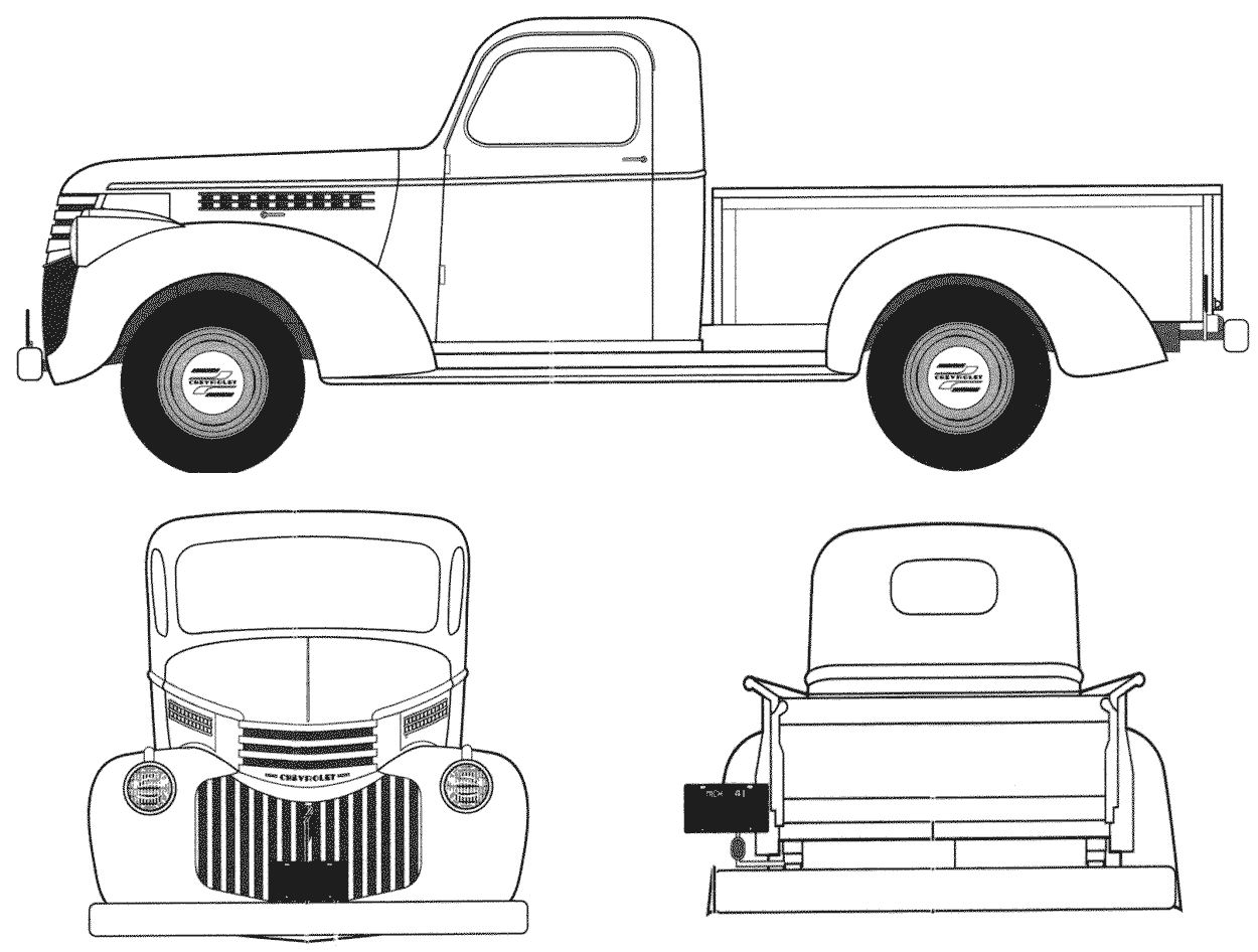 Chevrolet Pickup blueprint