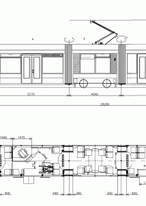 Combino tram blueprint