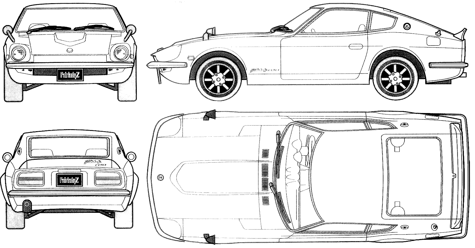 Datsun 240Z blueprint