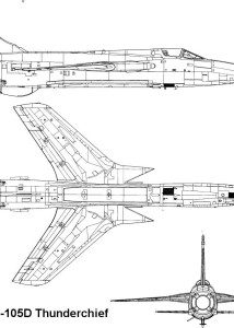 F-105 Thunderchief blueprint