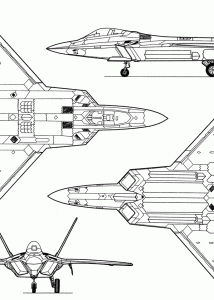 F-22 Raptor blueprint