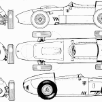 Ferrari 256 F1 blueprint