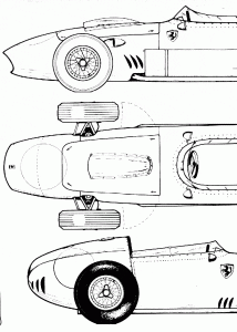 Ferrari 256 F1 blueprint