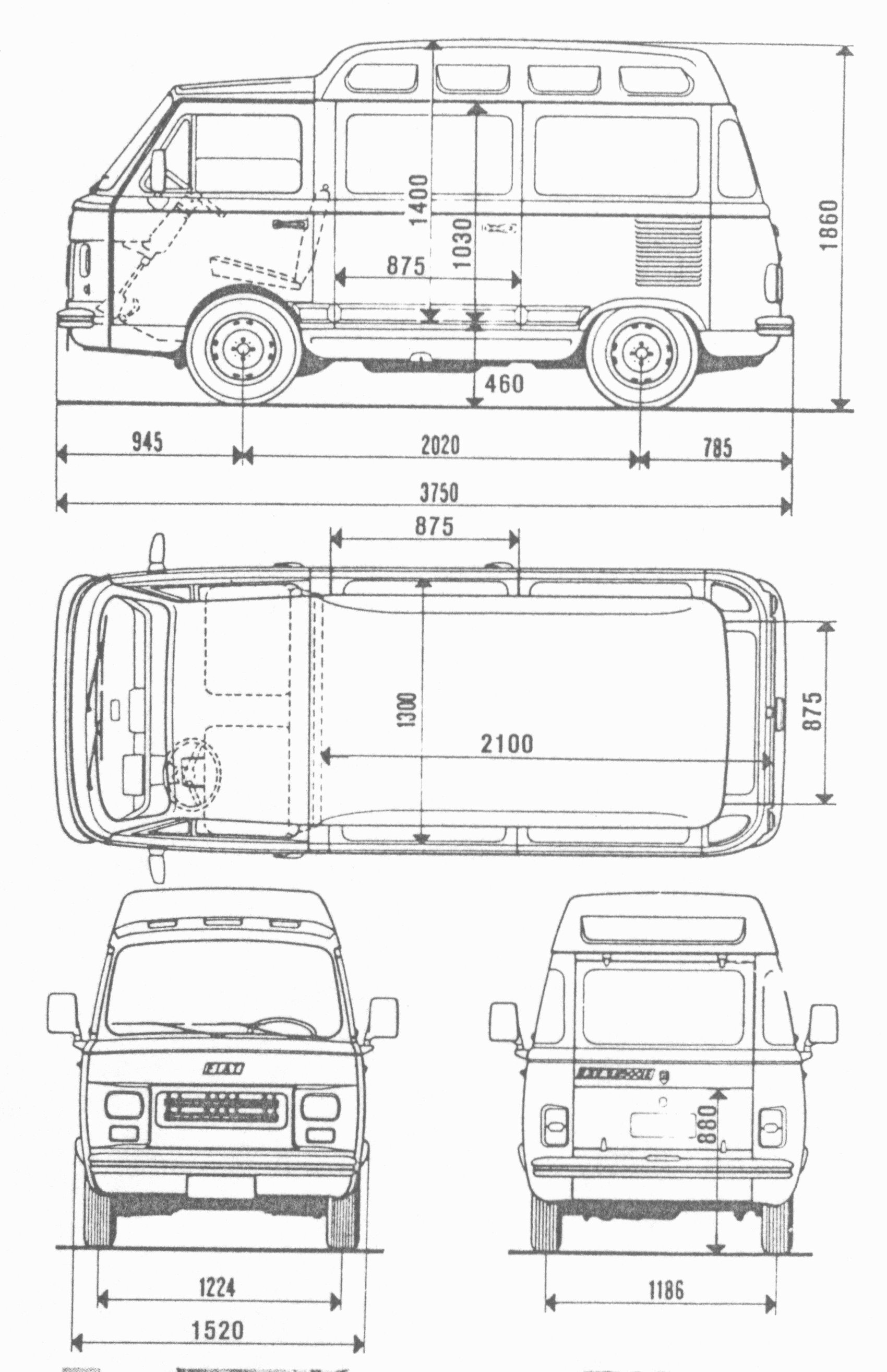 Fiat 900E blueprint