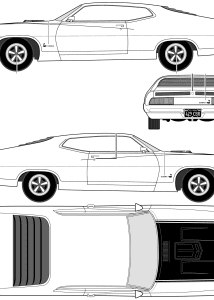 Ford Torino Cobra blueprint