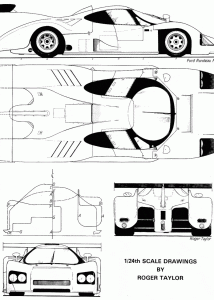 Ford Rondeau M482 blueprint