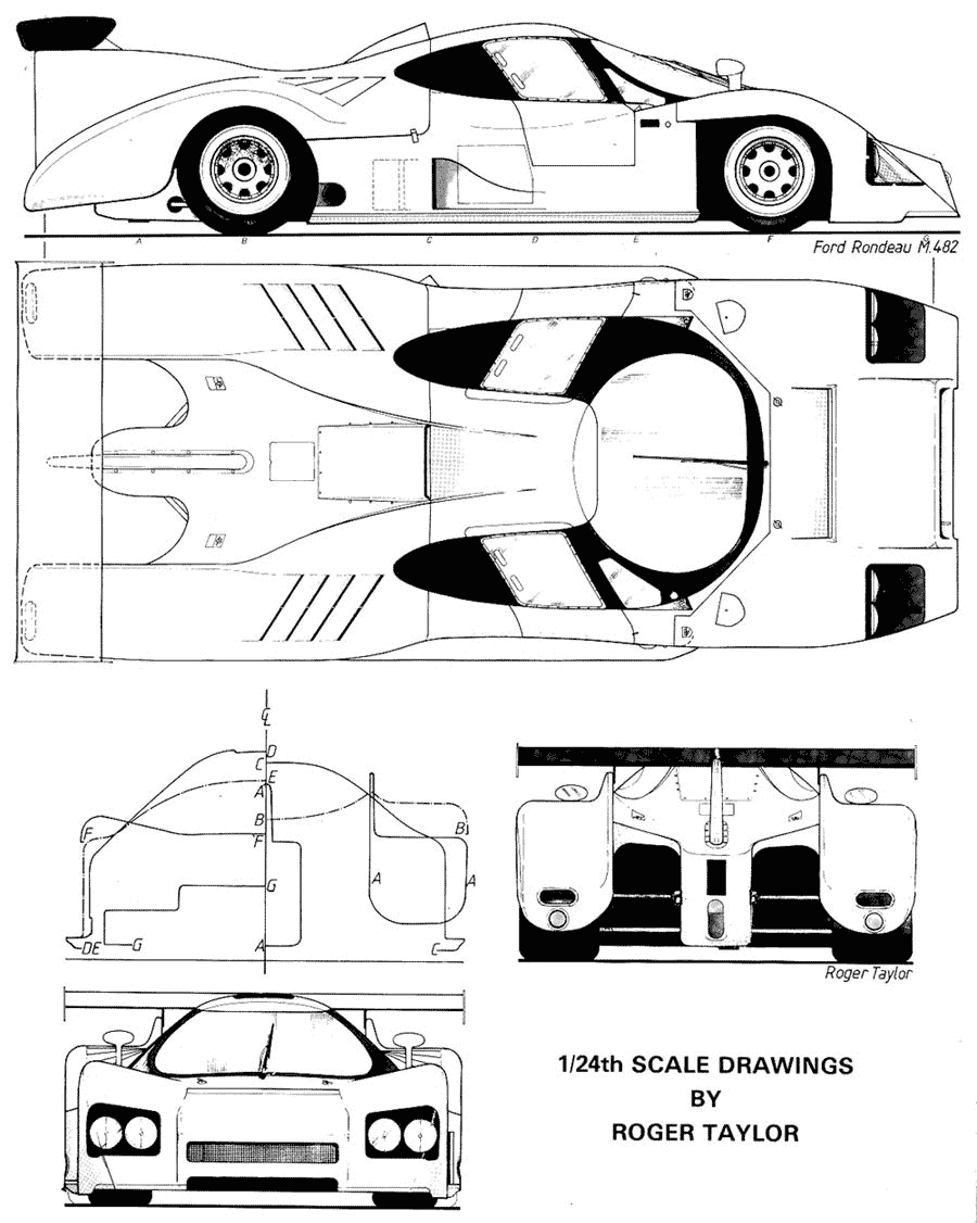 Ford Rondeau M482 blueprint
