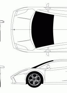 Lamborghini Gallardo blueprint