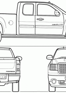 GMC Sierra blueprint