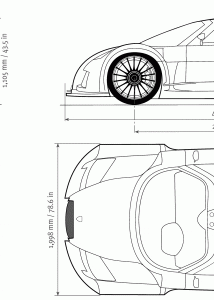 Gumpert Apollo blueprint