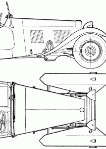 HRG Sports car blueprint