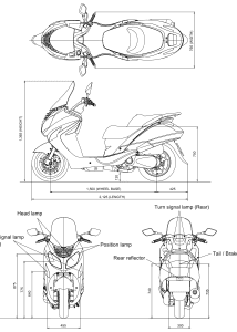 Hyosung MS3 250 blueprint