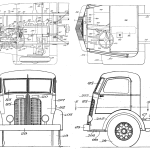 International coe truck blueprint