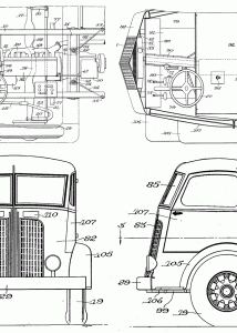 International coe truck blueprint