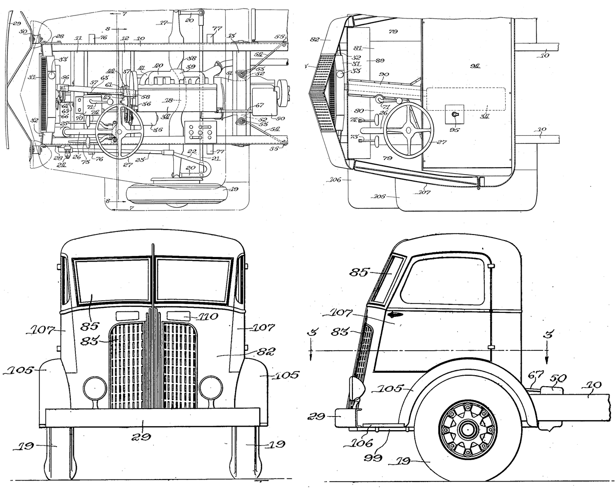 International coe truck blueprint