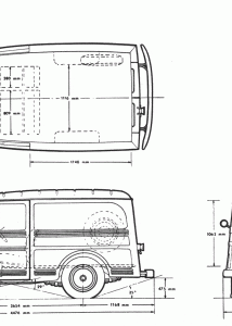 Willys Jeep Station Wagon blueprint