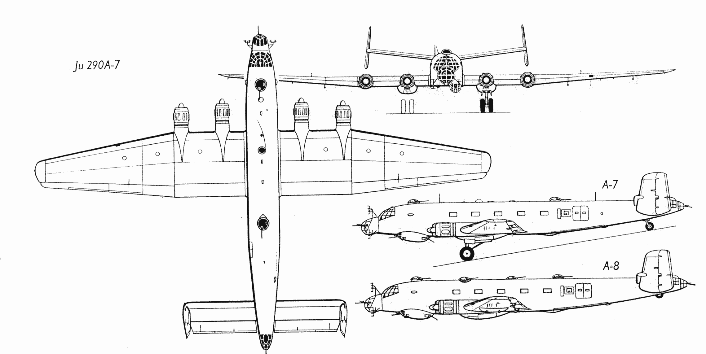Junkers Ju 290 blueprint