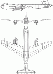 Junkers Ju 287 blueprint