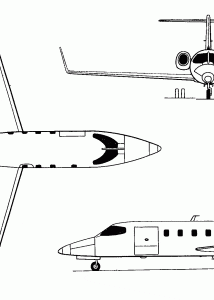 Learjet 25 blueprint